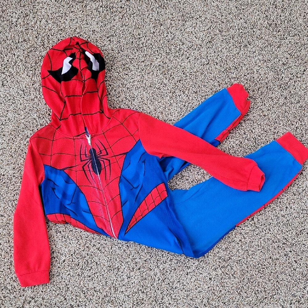 Marvel Spiderman Red and Blue Superhero Kids Union Suit